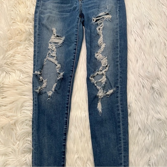American Eagle Super Stretch Super Hi-Rise Jegging Distressed - Picture 3 of 10